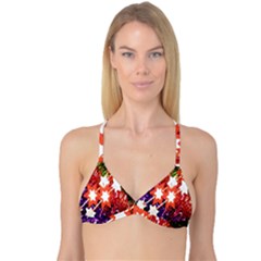 Christmas Decoration 3 Reversible Tri Bikini Top by artworkshop