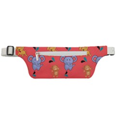 Elephant Cartoon Animal Monkey Active Waist Bag by Wegoenart