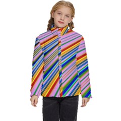 Background-colors-colorful-design Kids  Puffer Bubble Jacket Coat by Pakrebo