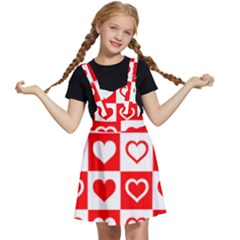 Background-card-checker-chequered Kids  Apron Dress by Pakrebo
