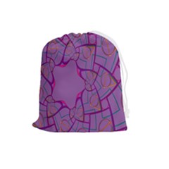 Abstract-1 Drawstring Pouch (large) by nateshop