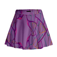 Abstract-1 Mini Flare Skirt by nateshop