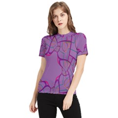 Abstract-1 Women s Short Sleeve Rash Guard by nateshop