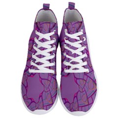 Abstract-1 Men s Lightweight High Top Sneakers by nateshop