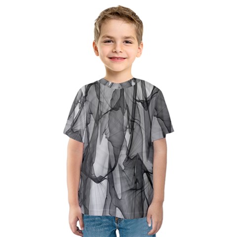 Abstract-black White (1) Kids  Sport Mesh Tee by nateshop