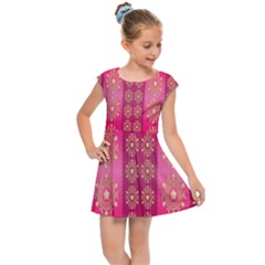 Background-15 Kids  Cap Sleeve Dress