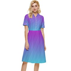 Background-16 Button Top Knee Length Dress by nateshop
