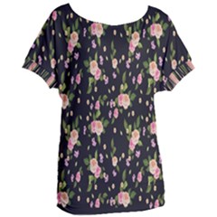 Background-roses Women s Oversized Tee by nateshop