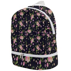 Background-roses Zip Bottom Backpack by nateshop