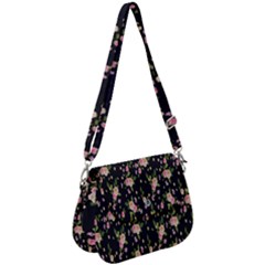 Background-roses Saddle Handbag by nateshop