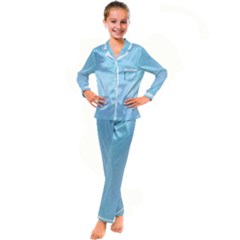 Background-texture-1 Kid s Satin Long Sleeve Pajamas Set