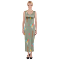 Bear 1 Fitted Maxi Dress by nateshop