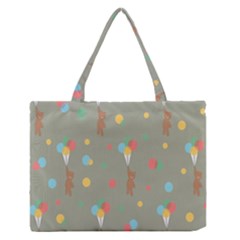 Bear 1 Zipper Medium Tote Bag by nateshop