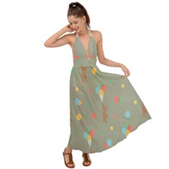 Bear 1 Backless Maxi Beach Dress