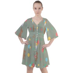 Bear 1 Boho Button Up Dress by nateshop