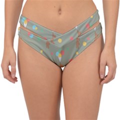 Bear 1 Double Strap Halter Bikini Bottom