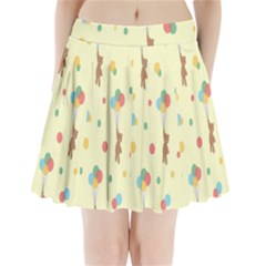 Bear 2 Pleated Mini Skirt by nateshop