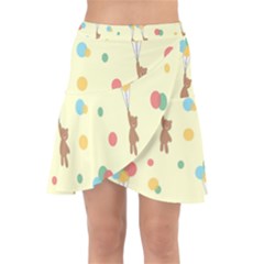 Bear 2 Wrap Front Skirt by nateshop