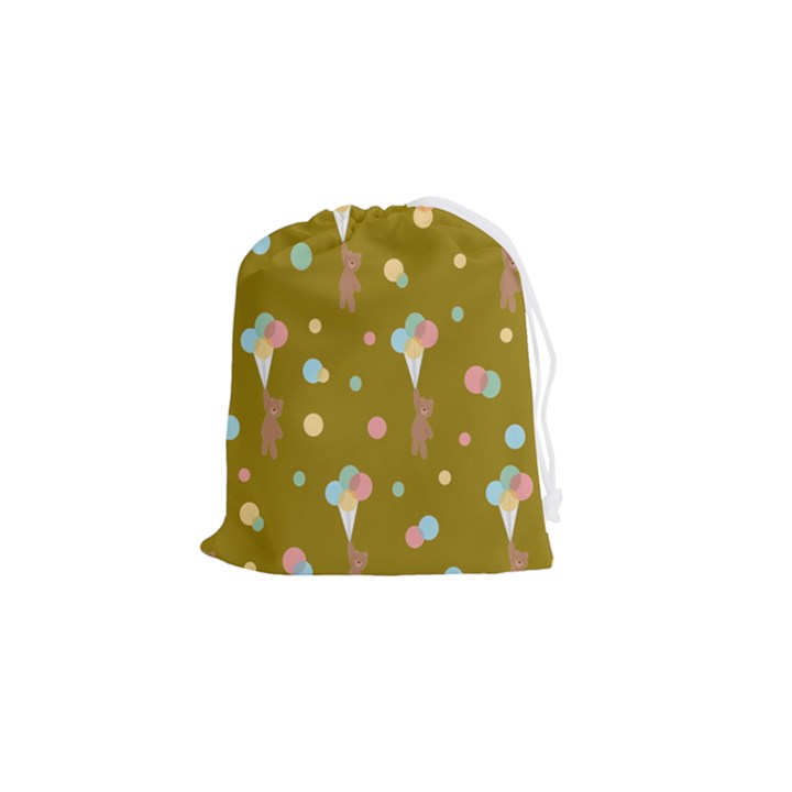 Bear 3 Drawstring Pouch (Small)