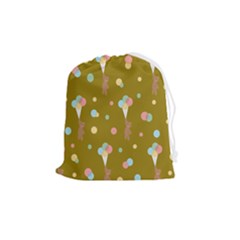 Bear 3 Drawstring Pouch (medium) by nateshop