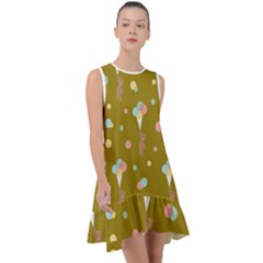 Bear 3 Frill Swing Dress by nateshop