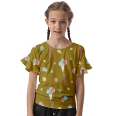 Bear 3 Kids  Cut Out Flutter Sleeves by nateshop