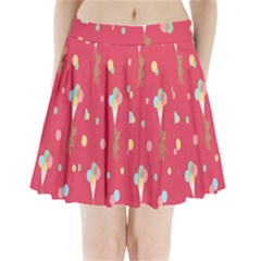 Bear 4 Pleated Mini Skirt by nateshop