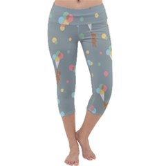 Bear 7 Capri Yoga Leggings by nateshop