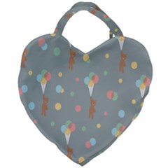 Bear 7 Giant Heart Shaped Tote by nateshop