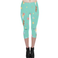 Bear 6 Capri Leggings  by nateshop