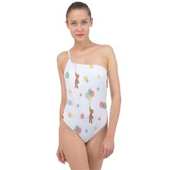 Bear Classic One Shoulder Swimsuit