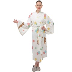 Bear Maxi Velour Kimono