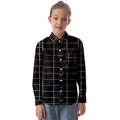 Box Black Kids  Long Sleeve Shirt by nateshop