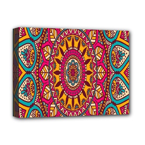 Buddhist Mandala Deluxe Canvas 16  X 12  (stretched)  by nateshop