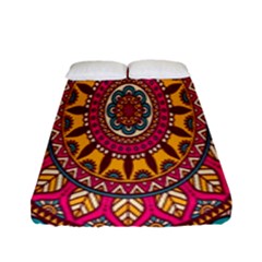 Buddhist Mandala Fitted Sheet (full/ Double Size) by nateshop