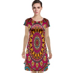 Buddhist Mandala Cap Sleeve Nightdress by nateshop