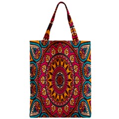 Buddhist Mandala Zipper Classic Tote Bag by nateshop