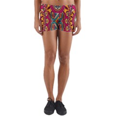 Buddhist Mandala Yoga Shorts by nateshop