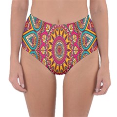 Buddhist Mandala Reversible High-waist Bikini Bottoms by nateshop