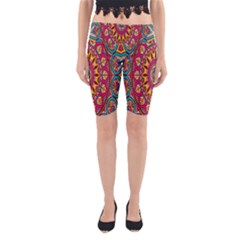 Buddhist Mandala Yoga Cropped Leggings by nateshop