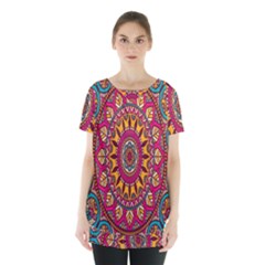 Buddhist Mandala Skirt Hem Sports Top by nateshop