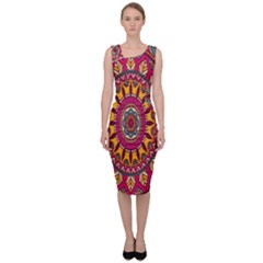 Buddhist Mandala Sleeveless Pencil Dress by nateshop