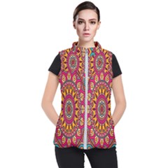 Buddhist Mandala Women s Puffer Vest by nateshop