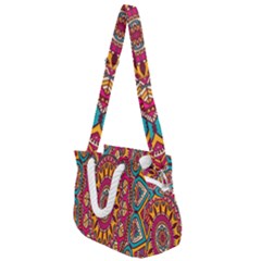 Buddhist Mandala Rope Handles Shoulder Strap Bag by nateshop