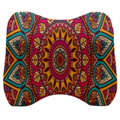Buddhist Mandala Velour Head Support Cushion by nateshop