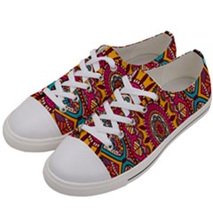Buddhist Mandala Women s Low Top Canvas Sneakers by nateshop