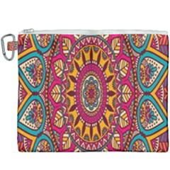 Buddhist Mandala Canvas Cosmetic Bag (xxxl) by nateshop