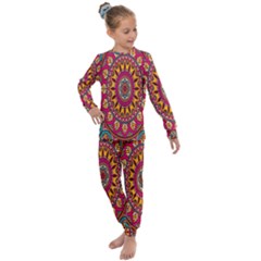 Buddhist Mandala Kids  Long Sleeve Set  by nateshop