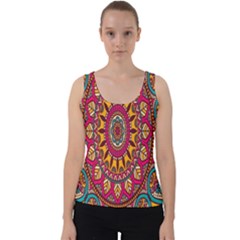 Buddhist Mandala Velvet Tank Top by nateshop