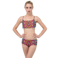 Buddhist Mandala Layered Top Bikini Set by nateshop
